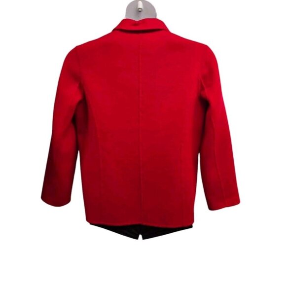 Vintage Talbot's Blazer Womens 10 Petite Red Pure New Wool Jacket Woolmart 90's - Picture 3 of 9